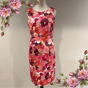 Floral Sleeveless fitted mini Dress size 10